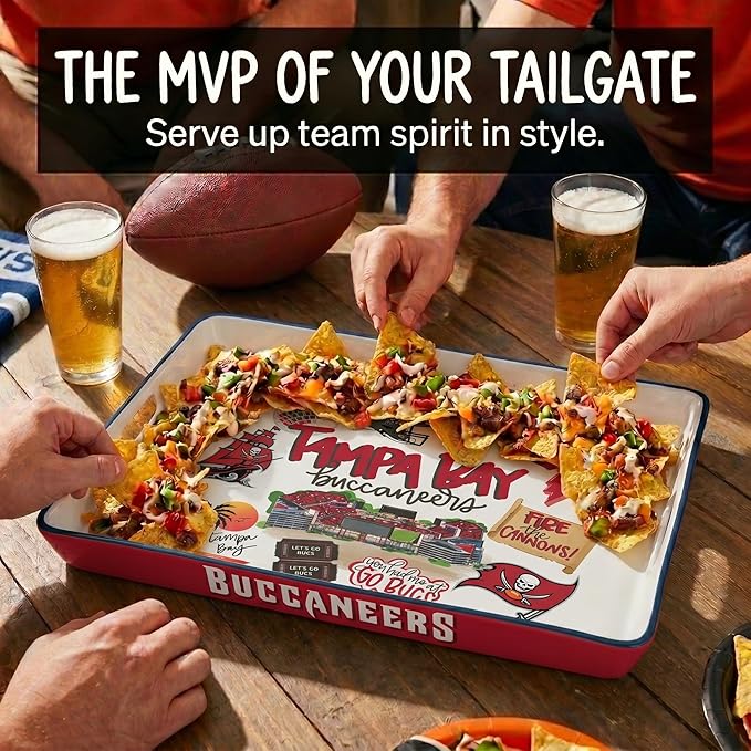 NFL Loco Fan Large Serving Tray w/Handles