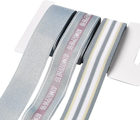 BEEFLYING 3 Styles Blue Wire Edged Ribbons for Gift Wrapping, 25~28mm×2.7m Satin Ribbons Stripe Ribbons for Wedding Party Decoration Hair Bows Flower Designs Sewing and Craft, 9 Yards