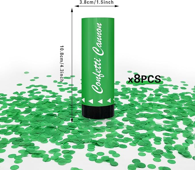 Party Confetti for Wedding Birthday Graduation Baby Shower Anniversary Christmas New Year's Kids Fun Party Supplies Decorations and Favors (Green)