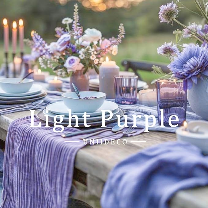 8 Rolls Crepe Paper Streamers, Light Purple Streamers Party Decorations for Baby Shower Bridal Shower Wedding Lavender Party Birthday Graduation