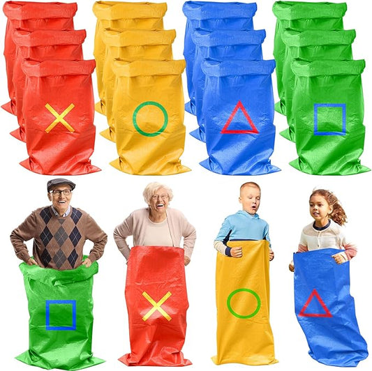 Potato Sack Race Bags, Easter Sack Race Bags for Adults and Kids Outdoor Games Backyard Games Party Birthday Games Carnival Field Day Lawn Family Reunion Games