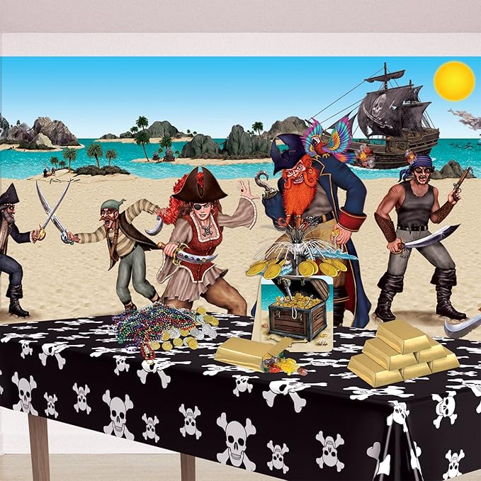 Beistle - Pirate Table Cover 54 X 108 - Standard