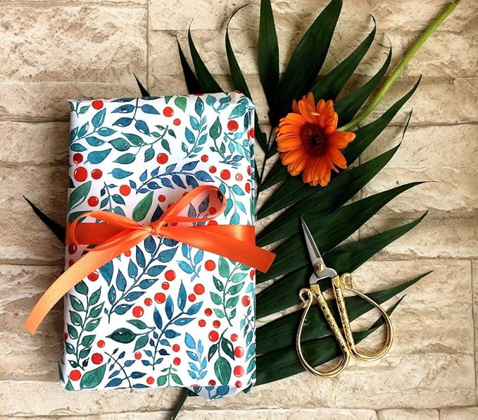 ITIsparkle 11/2" Inch Double Faced Satin Ribbon 25 Yards-Roll Set for Gift Wrapping Party Favor Hair Braids Hair Bow Baby Shower Decoration Floral Arrangement Craft Supplies, Tarrid Orange Ribbon