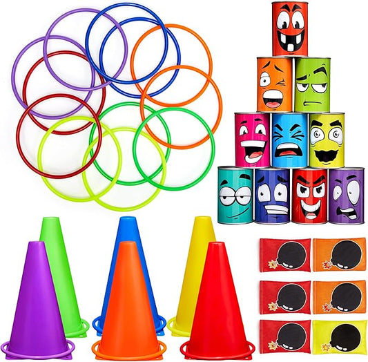 JoyRapt 3 in 1 Bean Bag Toss Outdoor Toys for Toddlers Kids, Cornhole Outside Toys, Carnival Game Toodler Outdoor Indoor Gift for Birthday or Christmas for Ages 3-12 (Animal)