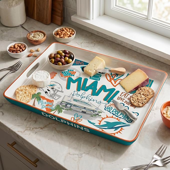 NFL Loco Fan Large Serving Tray w/Handles