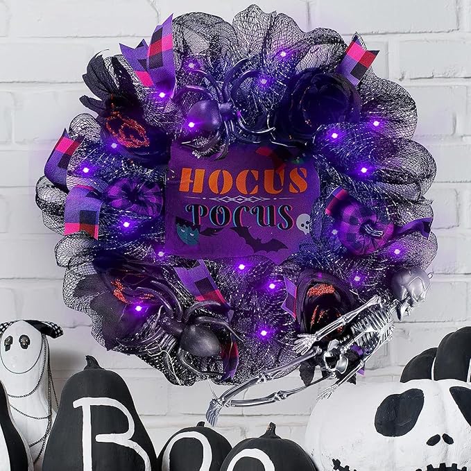 3 Roll Orange Purple Black Deco Mesh Ribbon for Wreath Making Supplies, 10 Inch x 30FT Metallic Foil Burlap Deco Mesh Fabric for Halloween Thanksgiving Christmas Wreath Swags and Decorating