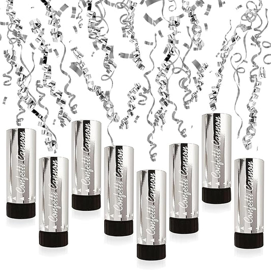 Party Confetti for Wedding Birthday Graduation Baby Shower Anniversary Christmas New Year's Kids Fun Party Supplies Decorations and Favors (Silver 2)