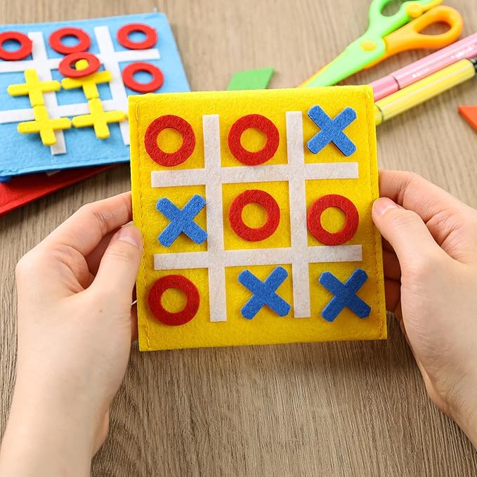 LovesTown 30PCS Tic Tac Toe Board Game, Mini Strategic Board Game for Kids Family Classic Educational Toys Indoor Party Game for Goodie Bag Stuffers Party Favors Gifts