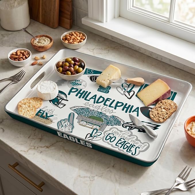 NFL Loco Fan Large Serving Tray w/Handles
