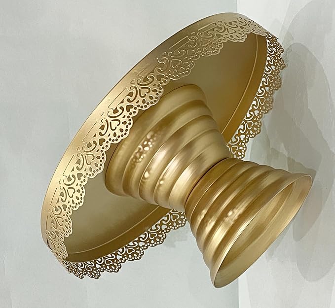 Premium Metal Cake Stand Elegant Centerpiece for Cakes, Cupcakes, and Desserts Display Stand for Weddings, Parties, and Special Occasions Pedestal (Set of 2)