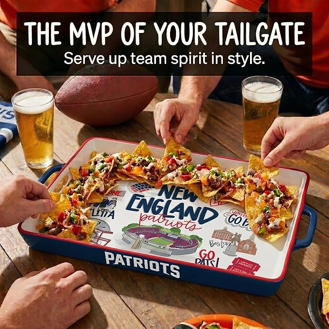 NFL Loco Fan Large Serving Tray w/Handles
