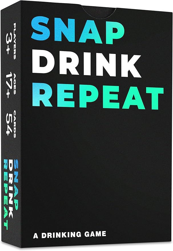 SNAP Drink Repeat The Ultimate Drinking Game for Adults, Fun Drinking Games to get You Drunk & Make You Laugh, One Drink for Bachelorette Games & Adult Card Games, Bachelor Parties, College Students