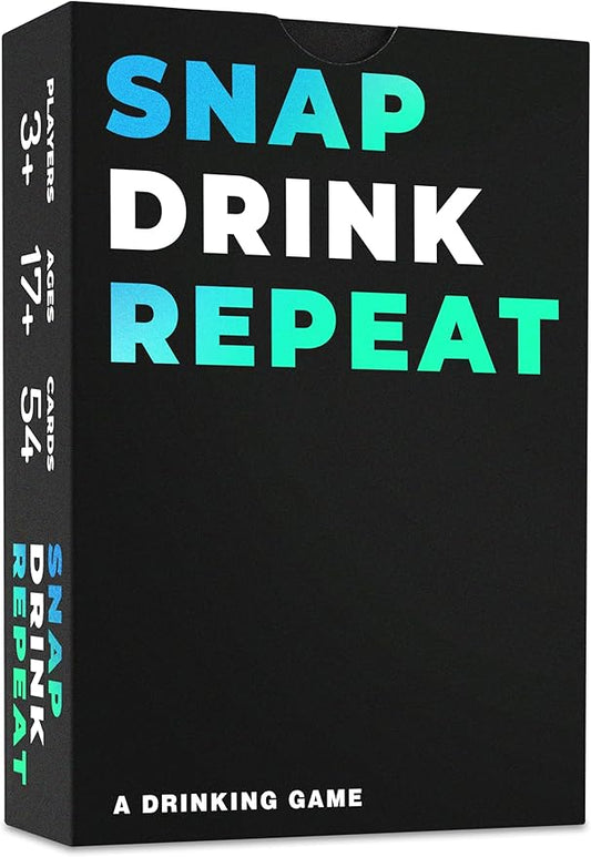 SNAP Drink Repeat The Ultimate Drinking Game for Adults, Fun Drinking Games to get You Drunk & Make You Laugh, One Drink for Bachelorette Games & Adult Card Games, Bachelor Parties, College Students