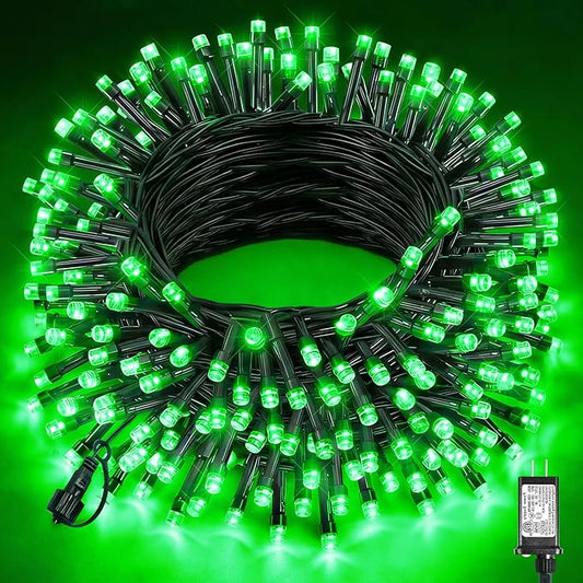 80FT 240 LED Christmas String Lights, Plug in Christmas Lights Outdoor Indoor Waterproof, 8 Modes Connectable Fairy Lights for Outside Garden Yard Home Party Holiday Decor, Green