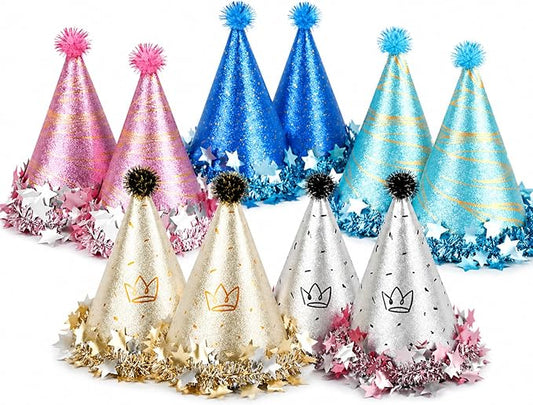 Boy Girl Birthday Crown, Prince Princess Birthday Hat Headband Tiara Crown Cake Photo Prop Party Decorations