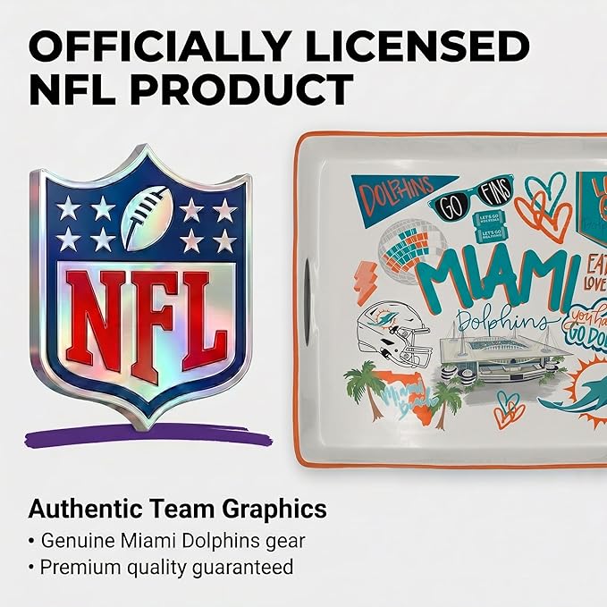 NFL Loco Fan Large Serving Tray w/Handles