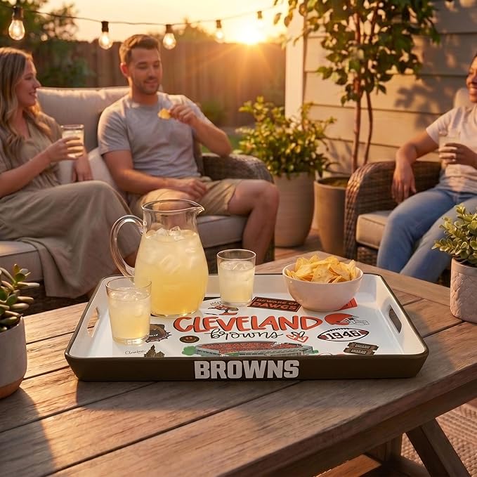 NFL Loco Fan Large Serving Tray w/Handles