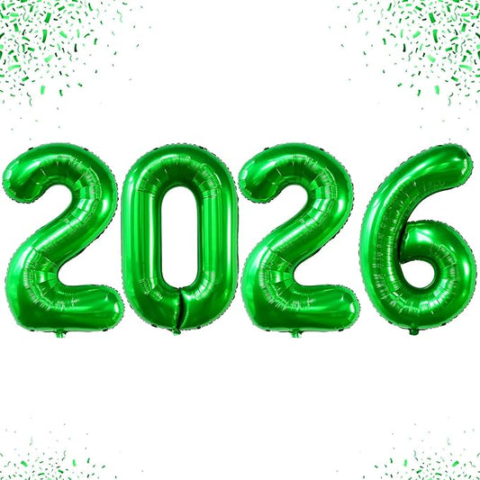Green 2026 Balloons 42 Inch, Giant Green Graduation Decorations 2026, Foil Number 2026 Graduation Balloons Class of 2026 Decorations | Graduation Party Decorations | Prom Decorations 2026, Katchon