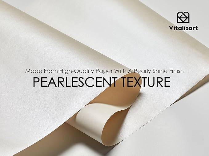 Vitalizart White Wrapping Paper Set 30" Pearly-Lustre With Silk Like Satin Ribbon & Gift Tags Recyclable Christmas Gift Wrapping Birthday Baby Shower Wedding Handmade Crafts 197"(16.4 Ft)