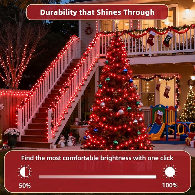470ft Outdoor Valentines Lights, 1500 LED Valentines Day Decorations 12 Modes & Timer Memory, Dimmable Waterproof for Xmas Tree Garden Wedding Party