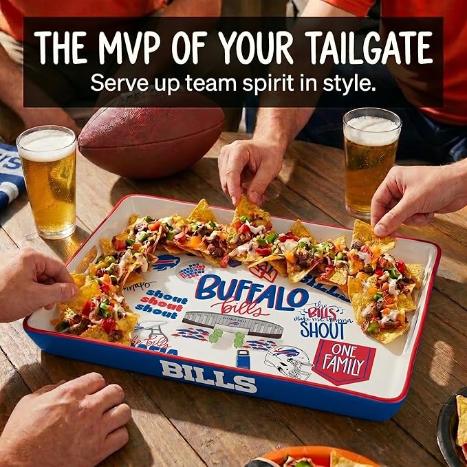 NFL Loco Fan Large Serving Tray w/Handles