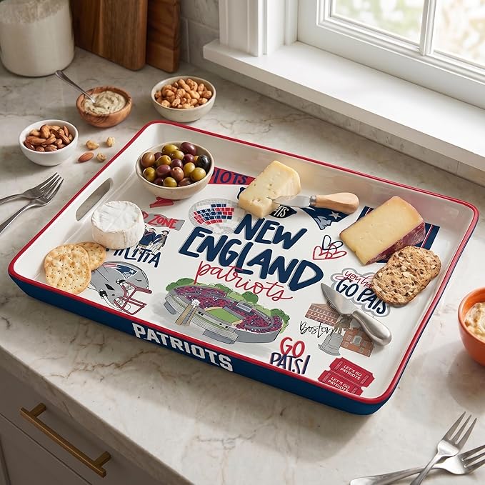 NFL Loco Fan Large Serving Tray w/Handles