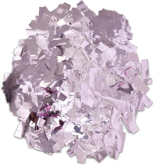 Metallic Confetti, 1 lb Bag, Shiny Foil Rectangles for Parties, Weddings, Events (PINK)