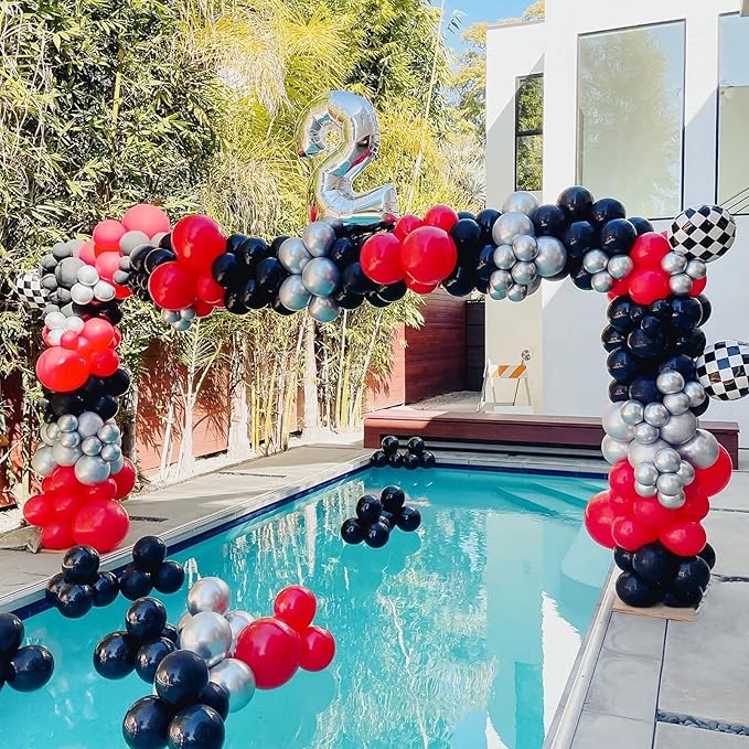 Voircoloria 105pcs Black Balloons 12inch Party Latex Balloons for Birthday Graduation Baby Shower Anniversary New Year Holiday Party Decorations
