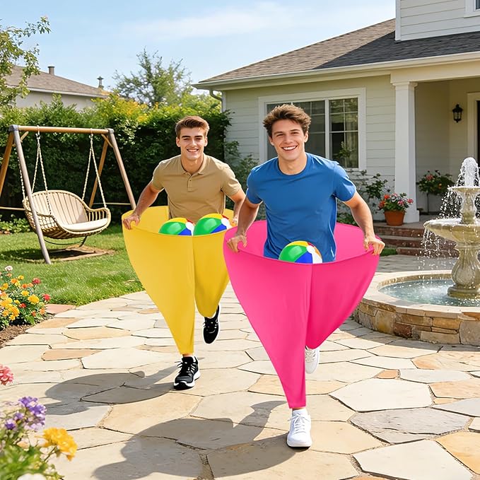Granny Pants Yard Game Giant Granny Pants Outdoor Game Includes Bouncy Balls & Air Pumps Hilarious Outdoor Games for Adults and Family Backyard Gatherings Beach Games Team-Building Activities