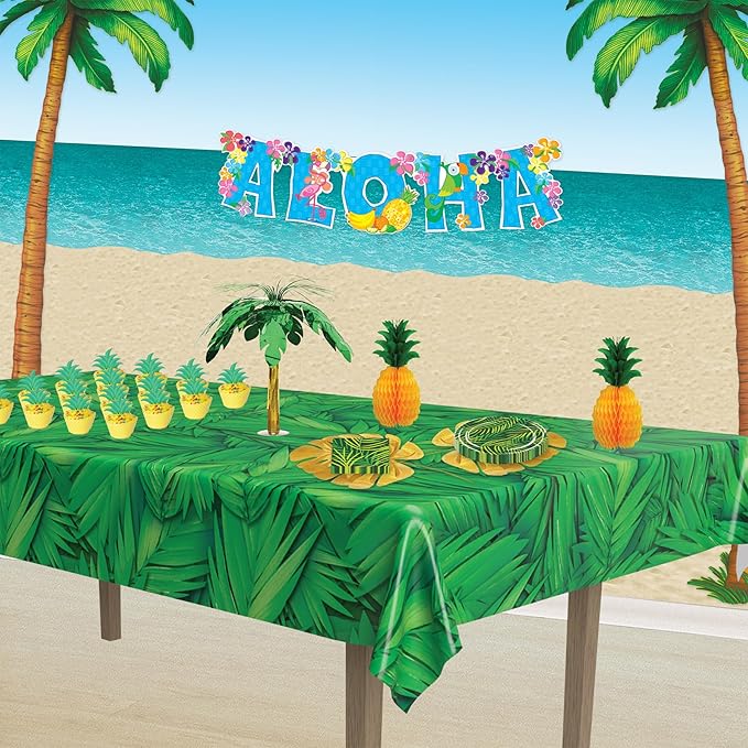 Beistle 3 Piece Aloha Banners For Luau Theme Party Hawaiian Decorations