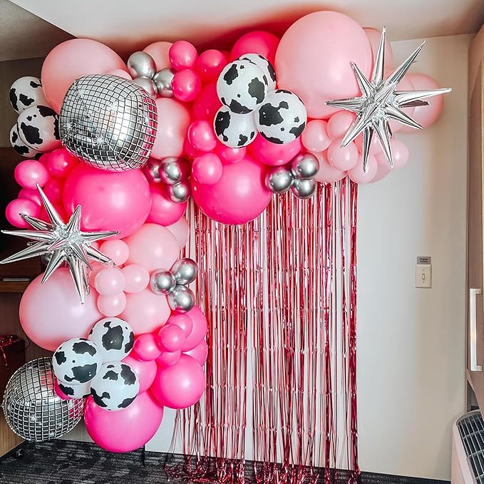 Baipian Cow Balloons, 60 Pcs Cow Print Balloons, 12 Inch Funny Farm Animal Balloons Latex Balloons Helium for Yard Farmhouse Farm Birthday Party Baby Shower Cowboy Cowgirl Party Decorations