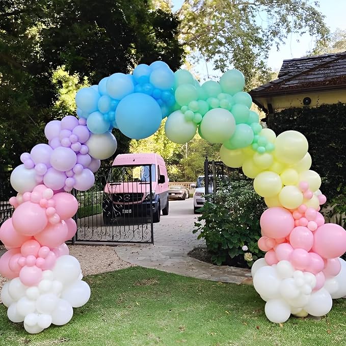 Voircoloria 110pcs Light Pink Balloons 12inch Pastel Pink Latex Party Balloons for Boys Girls Birthday Party, Baby Shower, Wedding, Gender Reveal, Baby Shower, Anniversary Party Decorations