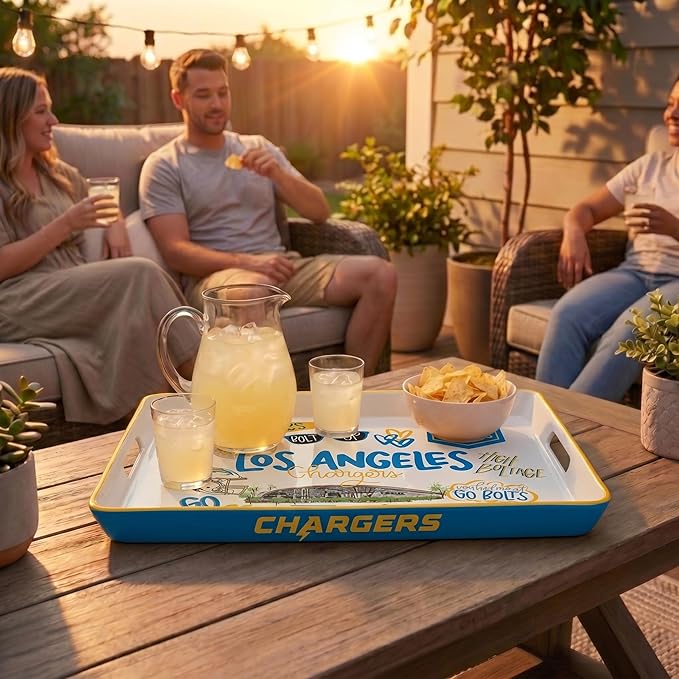 NFL Loco Fan Large Serving Tray w/Handles