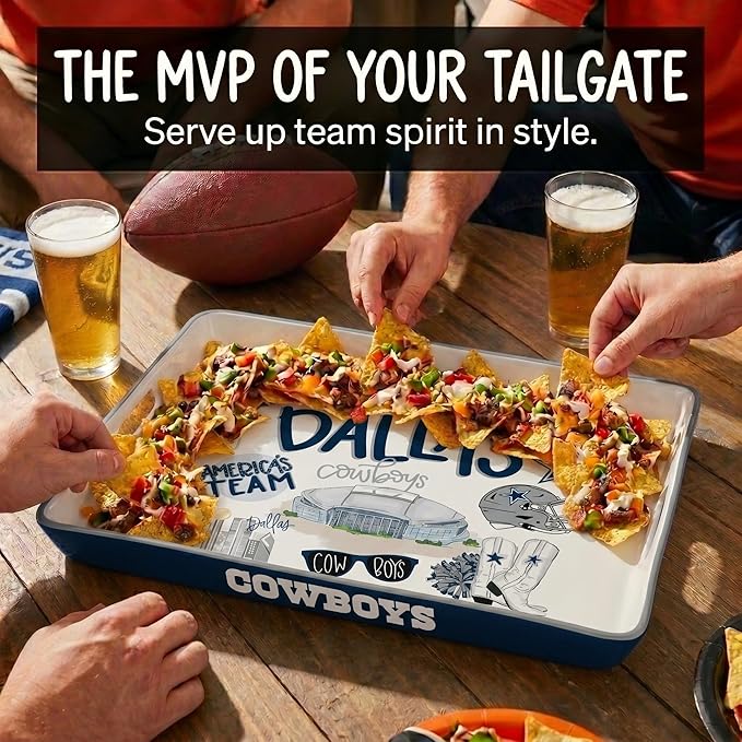 NFL Loco Fan Large Serving Tray w/Handles