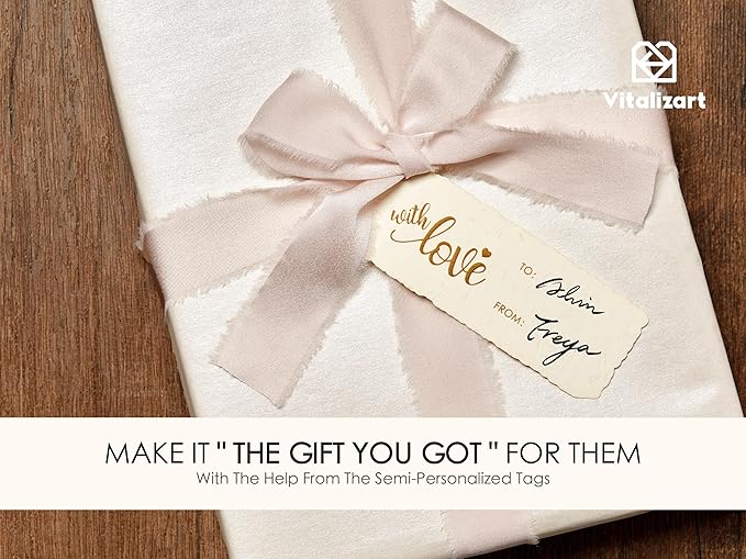Vitalizart White Wrapping Paper Set 30" Pearly-Lustre With Silk Like Satin Ribbon & Gift Tags Recyclable Christmas Gift Wrapping Birthday Baby Shower Wedding Handmade Crafts 197"(16.4 Ft)