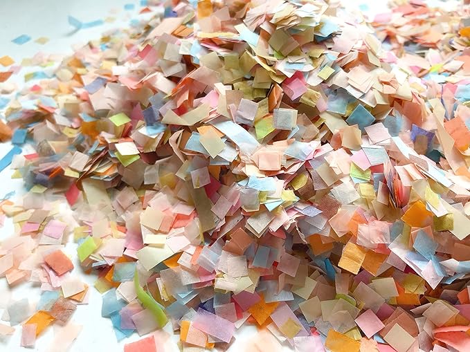 Inside My Nest Wedding Confetti for Poppers Cannon Peach Cornflower Blue 75g/2oz