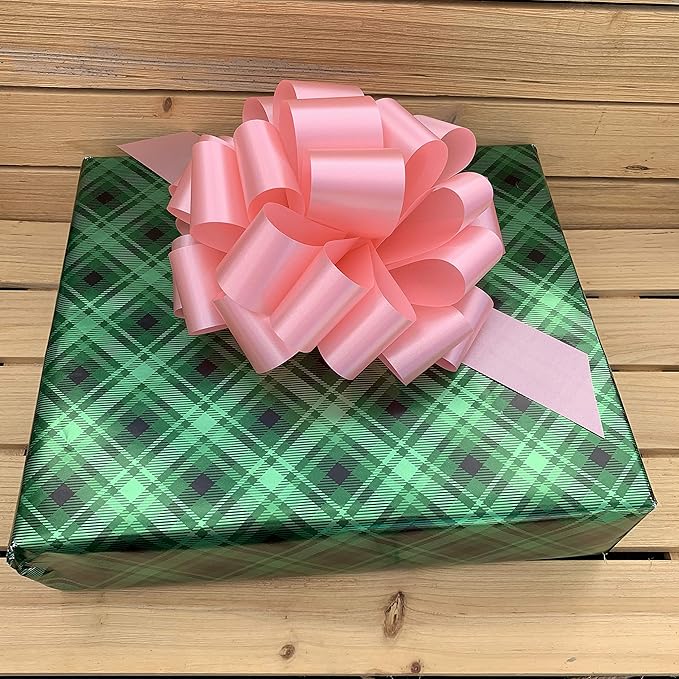 Large Rose Petal Pink Bows - 9" Wide, Set of 6, Easter, Spring, Mother's Day, Baby Shower, Gift Bows, Gender Reveal, Birthday, Presents, Breast Cancer Awareness, Anniversary, Valentine's Day, Office