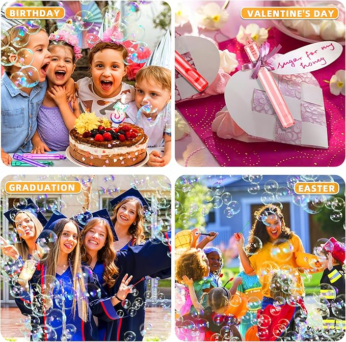 230 Pcs 10 Colors Star Bubble Wands,Bubbles Wand for Kids,Bulk, Perfect for Birthday, Wedding,Summer Outdoor Toys,Goody Bags Stuffer Bubbles,Carnival Prize,Party Favors