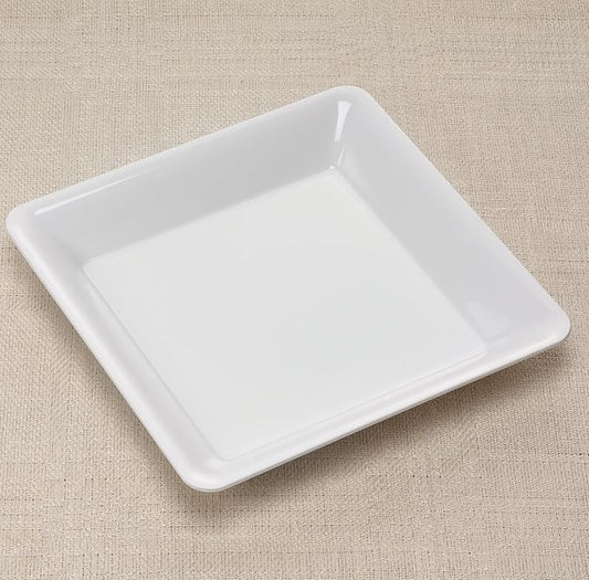 EMI Yoshi 10.75 x 10.75 Square Serving Trays, white