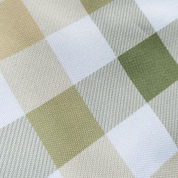 Classic Gingham Tablecloth Fabric - Oblong 58x120 Water Resistant Chequered Pattern Table Cloth for Indoor/Outdoor Use - Tabletop Cover for Birthday, Picnics, Gardens, and Parties