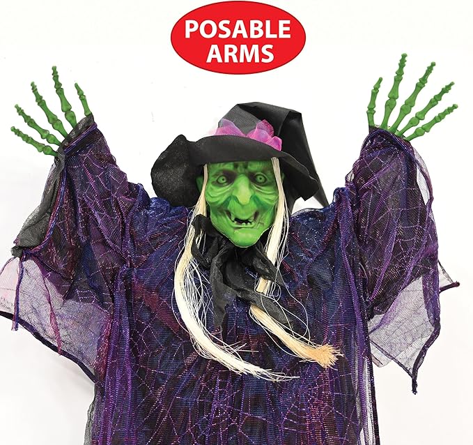 Novelty Witch Creepy Creature Spooky Halloween Hanging Decoration