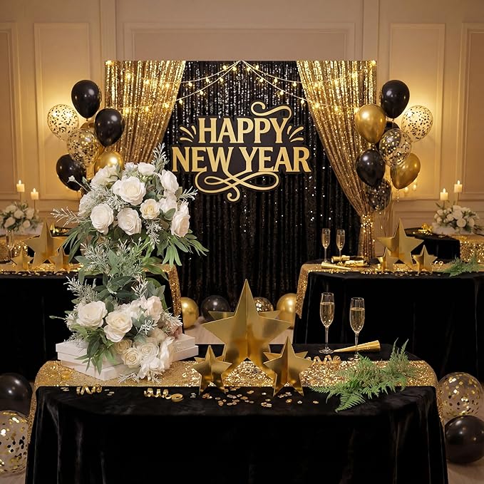 AmazingSpark 18 Pcs Large Star Centerpieces Gold 3D Star Table Decorations in 3 Sizes 10" 8" 6" for Birthday Party Baby Shower Gathering Carnival Ceremony Graduation Movie Night Supplies (Gold)