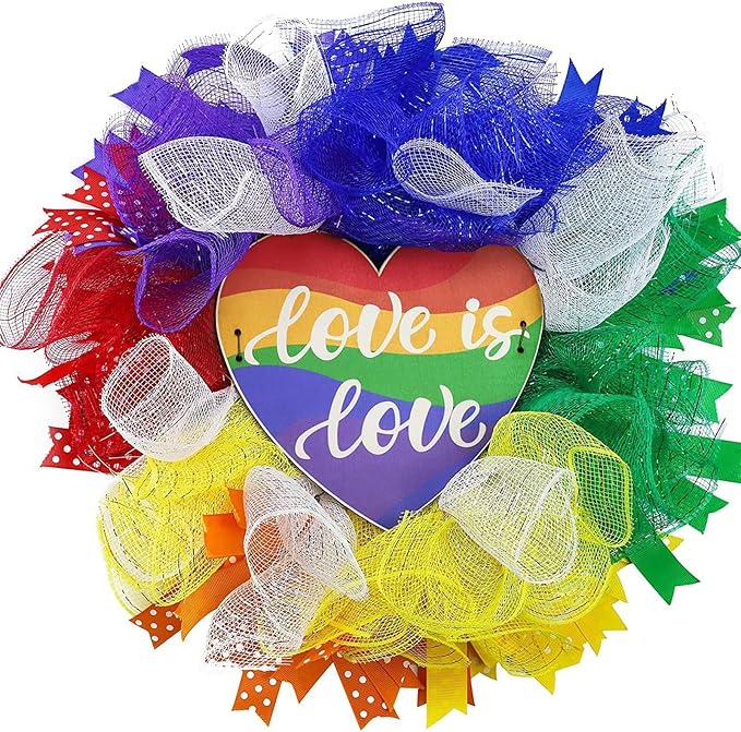 5 Rolls Summer Mesh Ribbon for Wreath, 10 Inch x 30FT Per Roll Metallic Foil Deco Mesh Rolls Pink Blue Yellow Green Purple Decorative Mesh for Spring Summer Easter Baby Shower Party Decor