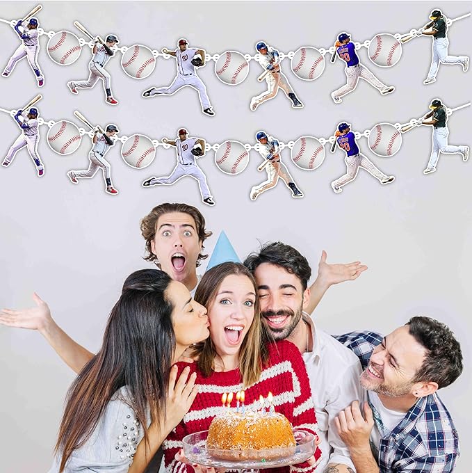 Baseball Garland Decoration – Sports Theme Birthday Party Supplies for Boys and Adults – Hanging Banner Garland for Baseball Fans – Durable Party Decoration for Birthday and Team Celebrations