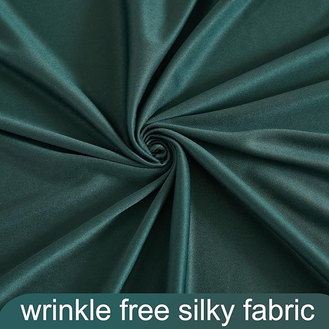 20ft x 10ft Wrinkle Free Hunter Green Wedding Backdrop Curtains for Party Bridal Shower Reception Decorations Green Fabric Curtain Backdrops Drapes for Photography Baby Shower Birthday Background