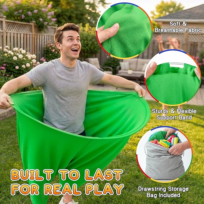 Granny Pants Yard Game, Granny Pants Outdoor Party Game, with Bouncy Balls, Storage Bag & Air Pumps – Funny Easter Lawn Games for Adults, Groups, Backyard Party & Family Gatherings