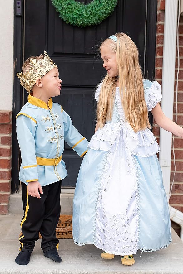 Little Adventures Soft Golden Prince and King Crowns Dress Up Costume Accessory