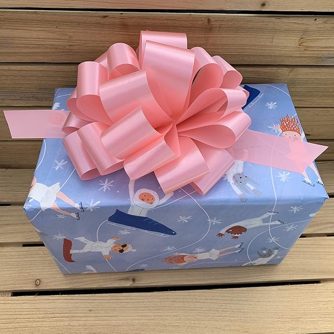 Large Rose Petal Pink Bows - 9" Wide, Set of 6, Easter, Spring, Mother's Day, Baby Shower, Gift Bows, Gender Reveal, Birthday, Presents, Breast Cancer Awareness, Anniversary, Valentine's Day, Office