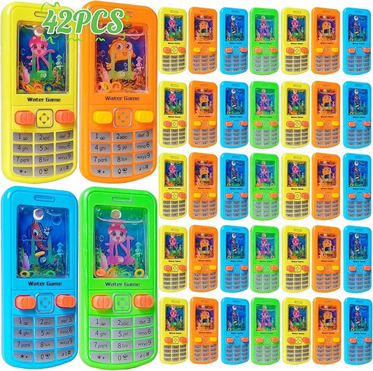 12 Pack Water Ring Toss Handheld Game,90s Nostalgia Cell Phone Toys,Pefect for Kids Back to School Valentines Day Gifts Birthday Party Favor,Return Gifts,Goodie Bags Stuffers,Classroom Prizes Bulk