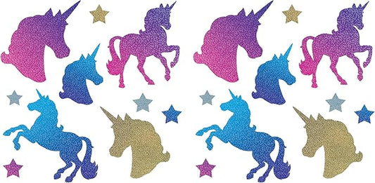 Magical Unicorn and Star Paper Cutouts 20 Piece Birthday Party Supplies Princess Decorations Baby Shower Table Decor